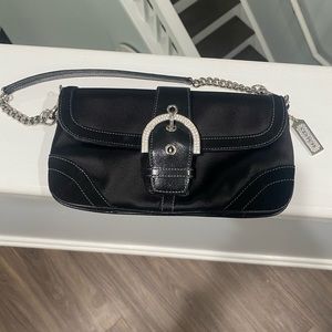 Coach evening wear, Silver/gemstone hardware